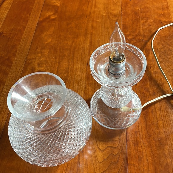 Waterford Hurricane Lamp Vintage - Picture 3 of 6
